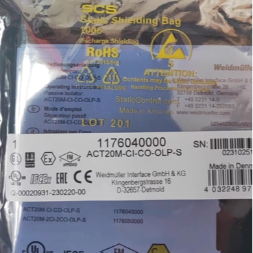 Woodworking News - New Original Weidmüller Ultra-thin Isolator ACT20M-CI-CO-OLP-S