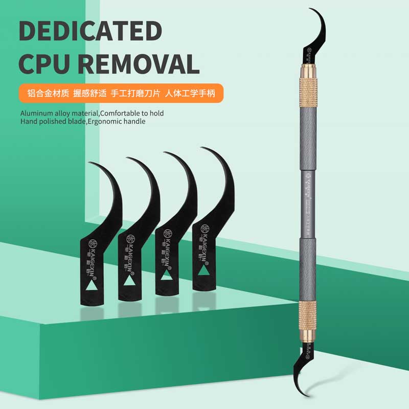 KGX CPU Glue Removal Blade Set - Card Scraper Steel ulasan dan harga