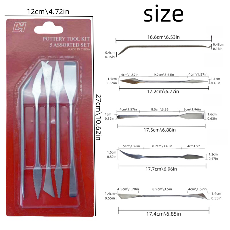 5-Piece Set of Stainless Steel - Card Scraper Steel ulasan dan harga