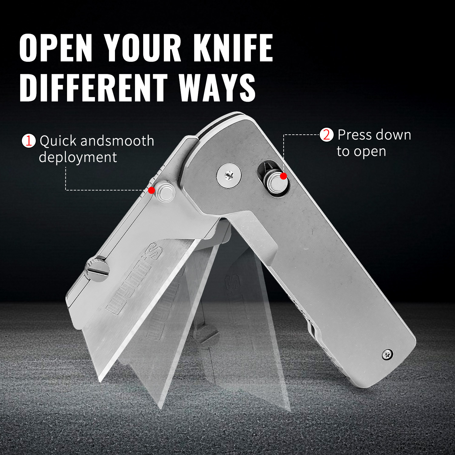 TGZUO Knife Titanium Alloy Fol - Woodworking Wallpaper ulasan dan harga