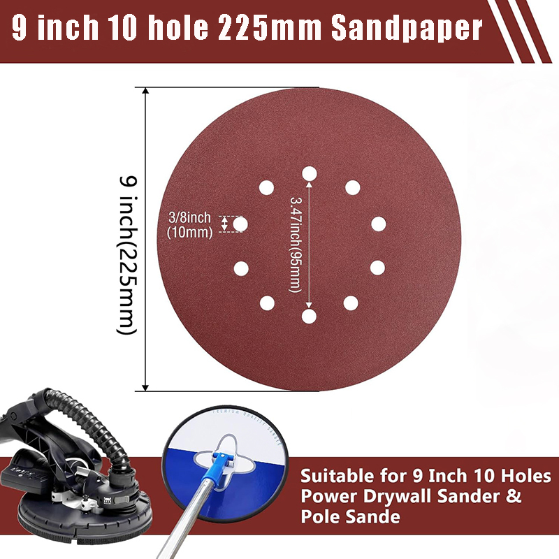 20 Pcs 9 Inch 225mm10 Hole Wal - Woodworking Wallpaper ulasan dan harga